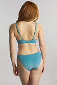 Stanik bikini z fiszbiną Panache Swim SPARKLE SW1754B BILLIE Plunge Bikini Top Sparkle Teal