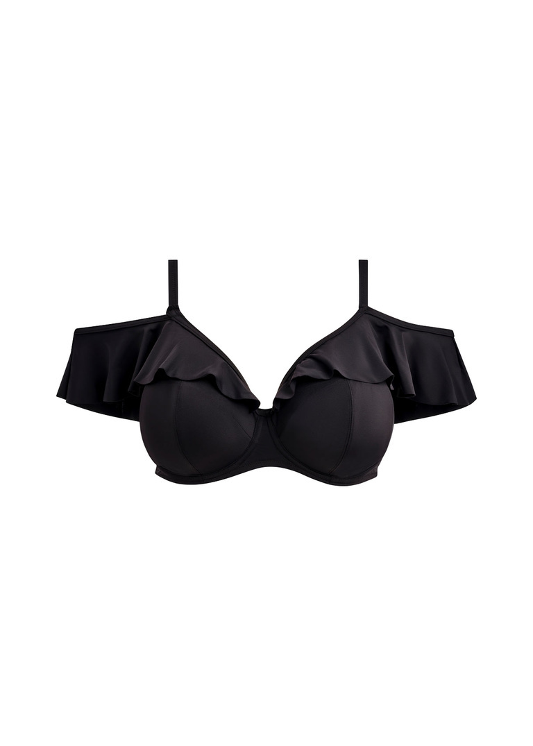 Biustonosz kąpielowy Elomi Swim Plain Sailing ES7282BLK Uw Plunge Bikini Top Black