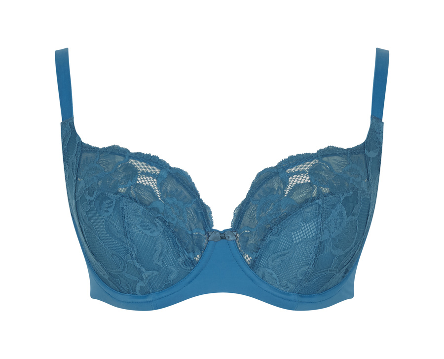 Biustonosz Panache ROCHA 10341 Biustonosz balkonowy z obniżonym mostkiem Peacock Blue