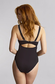 Strój kąpielowy jednoczęściowy Panache Swim AURORA SW2020A LARA Plunge Swimsuit Aurora Black/White