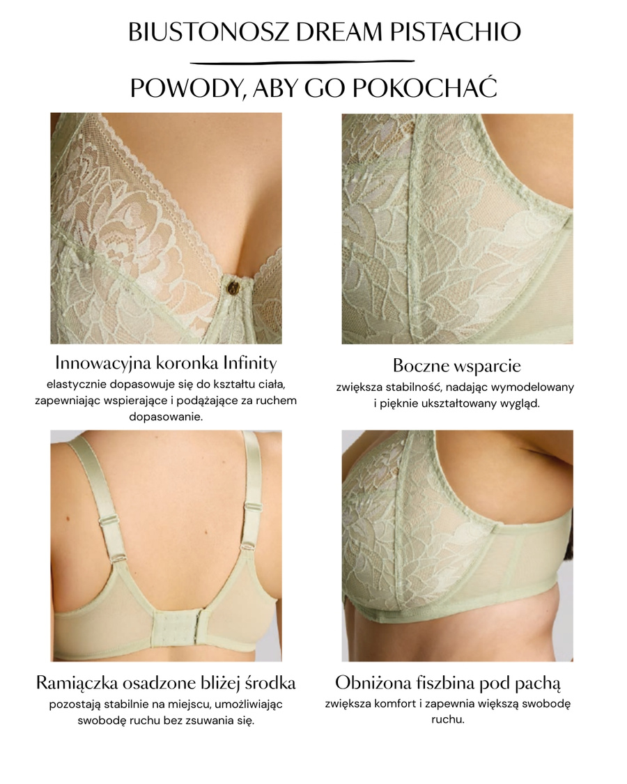 Biustonosz Sculptresse by Panache DREAM 10805 Full Cup Bra Pistachio