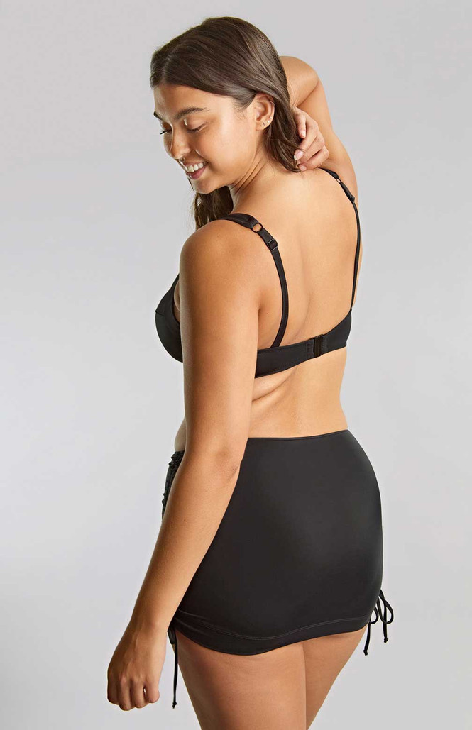 Figi kąpielowe ze spódniczką Panache Swim SIGNATURE SW1308A Skirted Bikini Bottoms Black