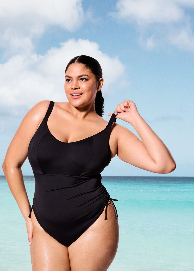 Strój kąpielowy Elomi Swim PLAIN SAILING ES7281BLK Non Wired Swimsuit Black