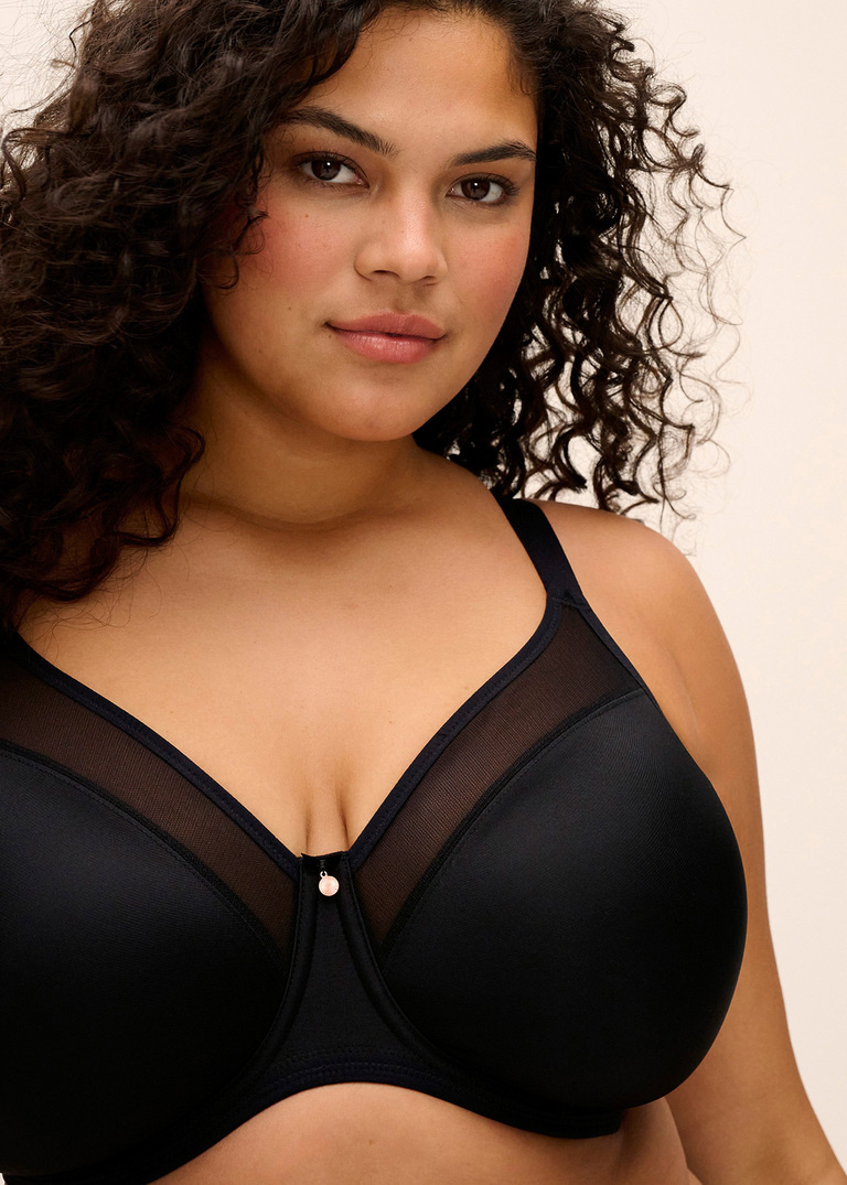 Biustonosz Elomi SMOOTH EL4301BLK Uw Moulded T-shirt Bra Black