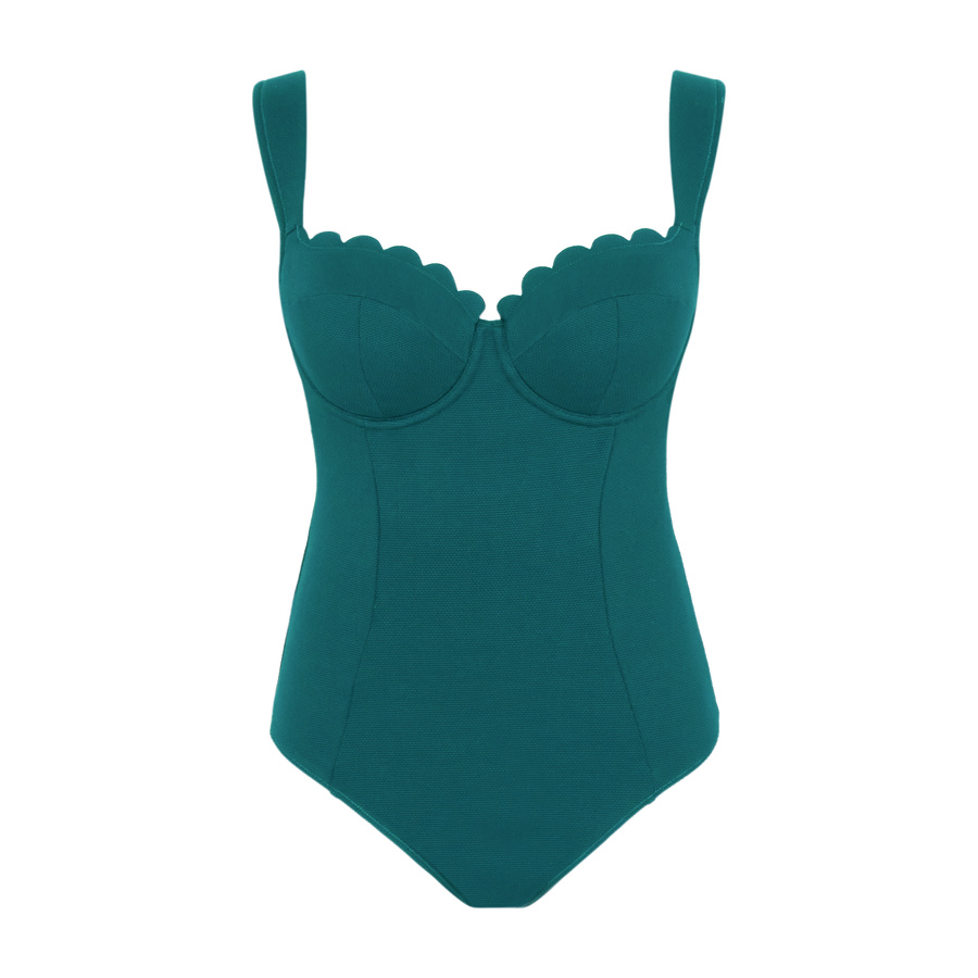 Strój kąpielowy jednoczęściowy Panache SPIRIT SW1850E MONICA Balcony Swimsuit Teal Blue