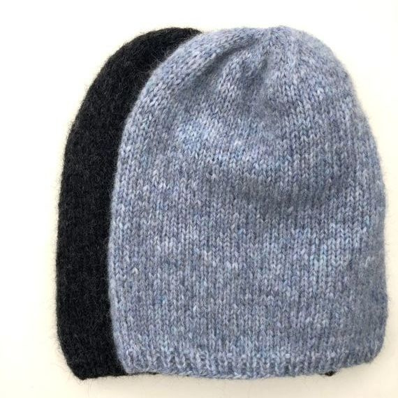 CHMURKA Alpaca Beanie 10 Mgła szary niebieski