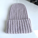 LAURIN Turn-Up Beanie 100% Alpaca 4010 Light Lavender