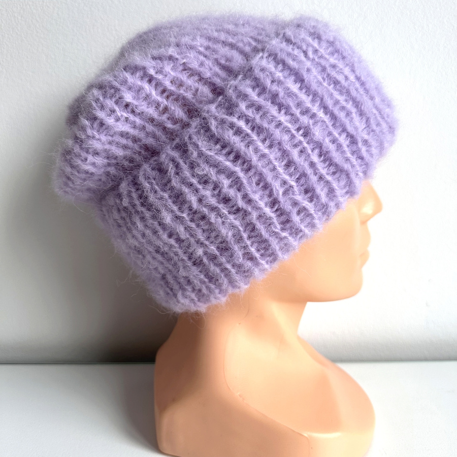 WATA CUKROWA Women's Alpaca and Merino Wool Beanie 22 Słodka Orchidea