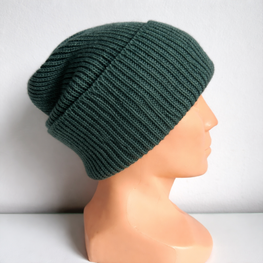 MAREN Turn-Up Beanie 100% Cashmere 624 Bosco Nitkowe Love