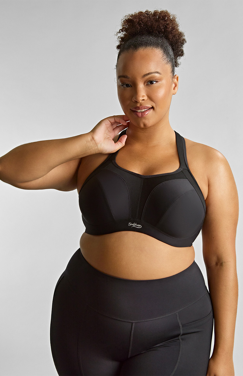 Biustonosz sportowy Sculptresse Panache SPORT 9441 Non Padded Sports Bra Black