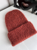 WATA CUKROWA Alpaca Beanie 19 Brick
