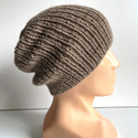 KIARA Beanie-Mütze aus 100% Alpaka 618 Nugat Beige