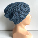 KIARA Beanie-Mütze aus 100% Alpaka 6309 średni niebieski petrol