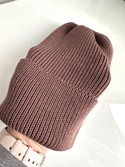 VARELLA – czapka beanie z wełny merino 100% Baby Merino 52 Czekolada jesienno-zimowa unisex