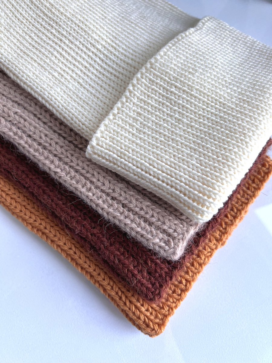 VARELLA – czapka merino beanie wywijana 100% Baby Merino 02 Ecru