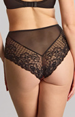 Głębokie figi Panache ENVY 7283 Deep Brief Black Rose