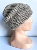 KIARA Turn-Up Beanie 100% Alpaca 2020 Jasny Nugat