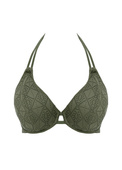 Biustonosz kąpielowy Freya Swim NOMAD NIGHTS AS205404SAE Uw Halter Bikini Top Sage