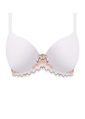 Biustonosz Freya FESTIVAL VIBE AA5620WRL Uw Moulded Plunge T-shirt Bra White Coral