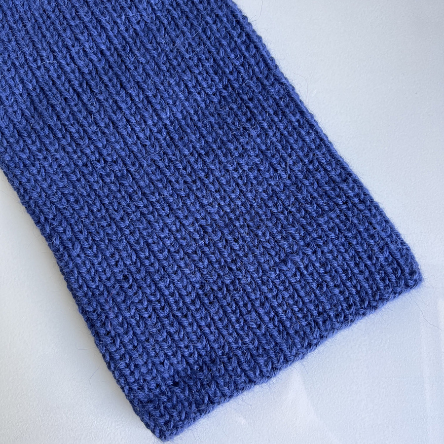 Ręcznie robiona Czapka KIARA 100% Alpaka 6790 Jasnogranatowy