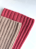 LAURIN – czapka z alpaki 100% beanie 9022 koralowy, jesień–zima