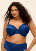 Biustonosz Elomi NERINA EL302734FRY Uw Plunge Bra - Stretch French Navy