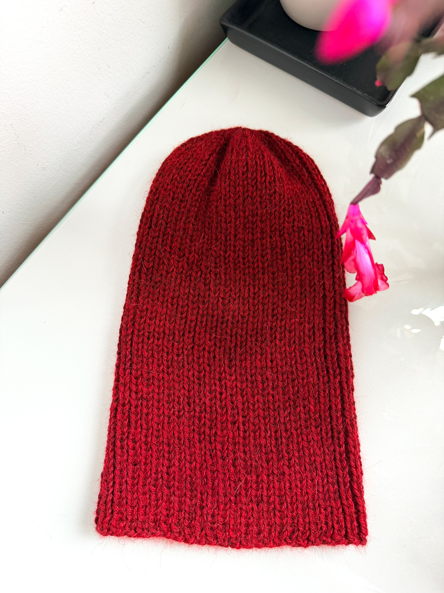 KIARA Mütze aus 100% Alpaka 3650 Bordeaux