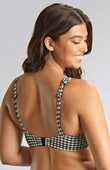 Biustonosz kąpielowy Panache Swim GINGHAM SW1722 Olivia Full Cup Bikini Top Black Gingham