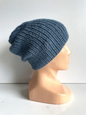 KIARA Beanie-Mütze aus 100% Alpaka 6309 średni niebieski petrol