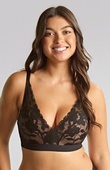 Bezfiszbinowy biustonosz Panache AMOUR 11145 Non Wired Bra Black/Pecan
