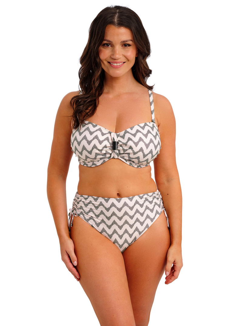 Figi kąpielowe Fantasie VANUATU FS506878CEM High Waist Bikini Brief Creme Noire