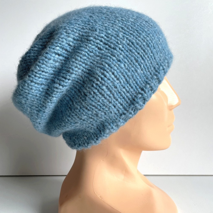 CHMURKA Alpaca Beanie 21 Niebieski Morski