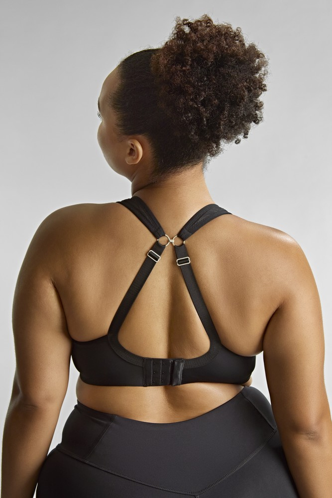 Biustonosz sportowy z fiszbiną i miękką miseczką Sculptresse Panache SPORT 9441 Sports Balconnet Charcoal Marl