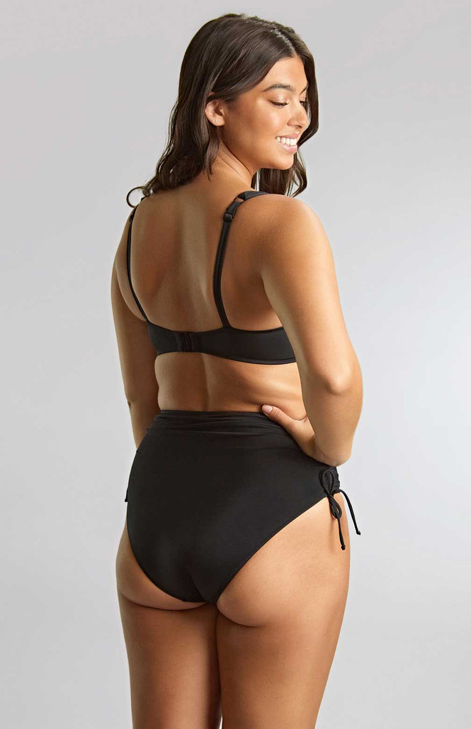Figi kąpielowe Panache Swim SIGNATURE SW2049 Midi Adjustable Bikini Bottoms Black