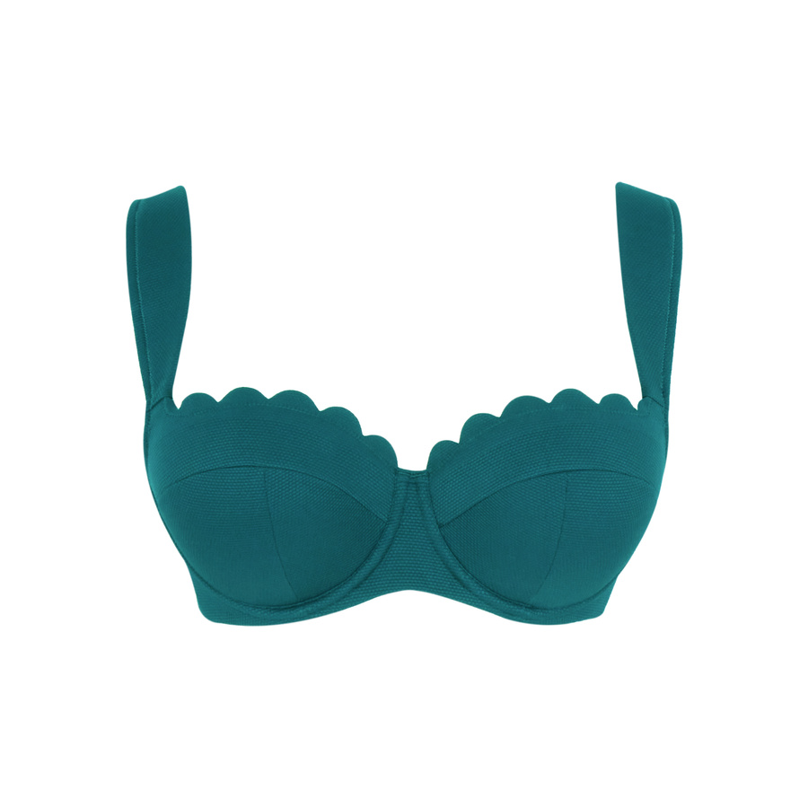 Biustonosz kąpielowy Panache Swim SPIRIT SW1842E BETTE Balcony Bikini Top Teal Blue