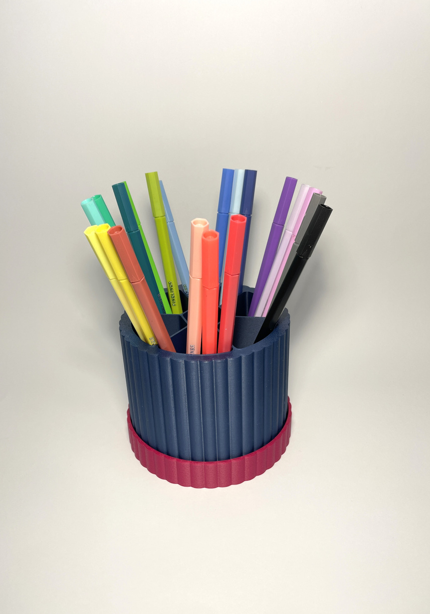 Spin & Sort Rotating Organizer for Crochet Hooks, Pens, Brushes - Lavender Rose