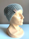 KIARA Beanie-Mütze aus 100% Alpaka 501 Hellgrau Damen
