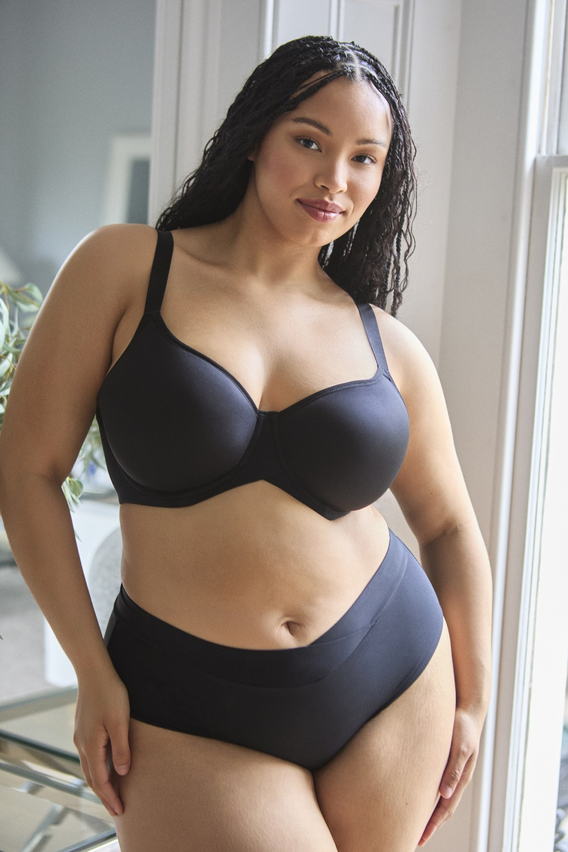 Bezszwowe majtki Sculptresse by Panache BODY 11484 Deep Brief Black