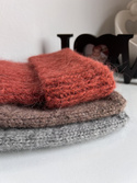 CHMURKA Beanie-Mütze aus Alpaka 05 Braun