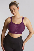 Biustonosz sportowy bezfiszbinowy Panache Sport BOUNDLESS 7341D Berry/Chalk