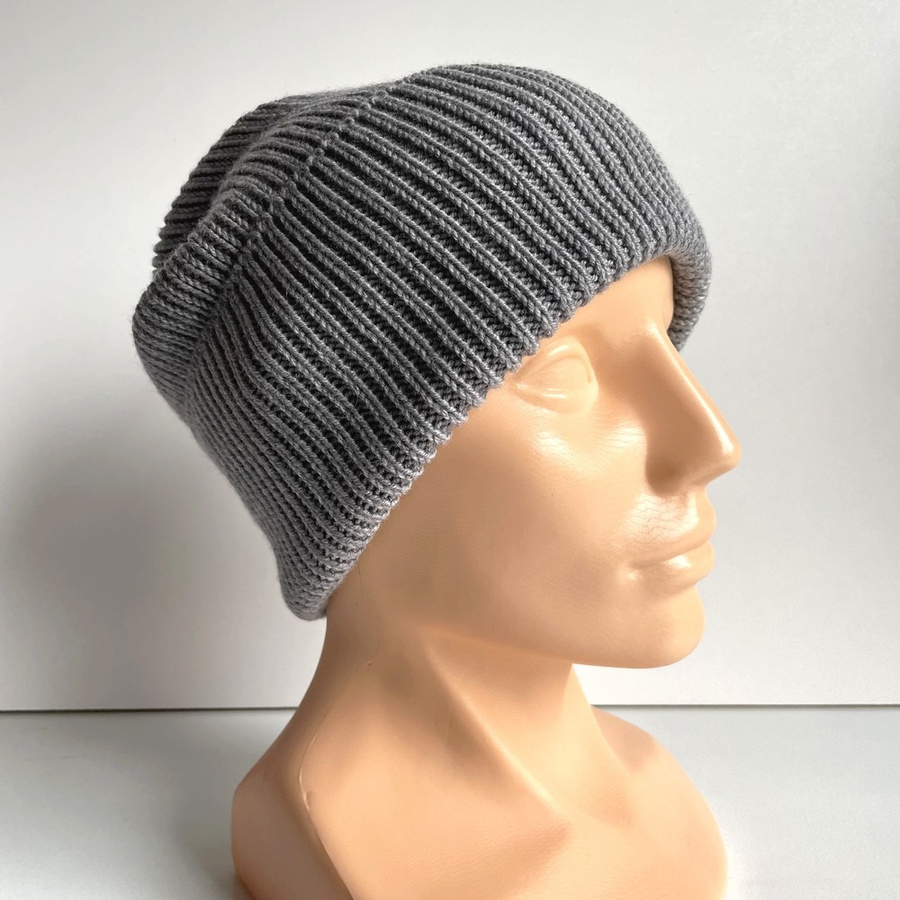 VARELLA – czapka beanie z wełny merino 100% Baby Merino 19 Szary