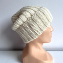 HELLI – czapka zimowa merino beanie 100% Baby Merino 02 Ecru