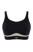 Bezfiszbinowy biustonosz sportowy Panache Sport FREEDOM 7344 Non Wired Sports Bra Black/Chalk