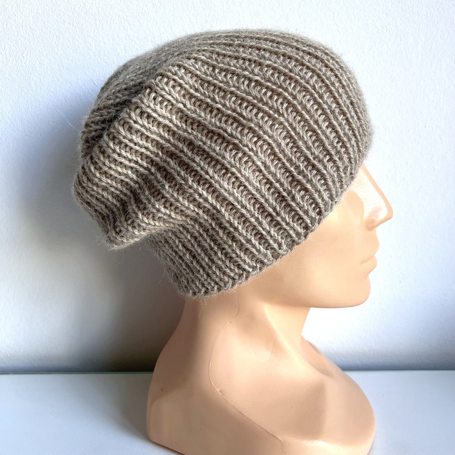 KIARA – czapka beanie z alpaki 100% 2020 Jasny Nugat damska zimowa