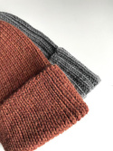 KIARA Turn-Up Beanie 100% Alpaca 9025 Brown