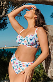 Biustonosz kąpielowy Panache Swim FLUTTER SW1722A Olivia Full Cup Bikini Top Flutter Print
