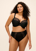 Biustonosz Elomi LUCIE EL4490JET Uw Plunge Bra - Stretch Jet