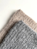 WATA CUKROWA Women's Alpaca and Merino Wool Beanie 04 Grey