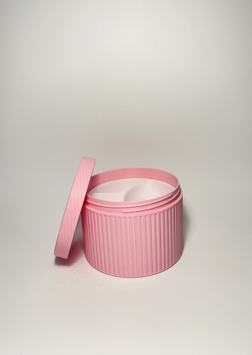 Okrągłe pudełko organizer na drobiazgi Granatowy Mały