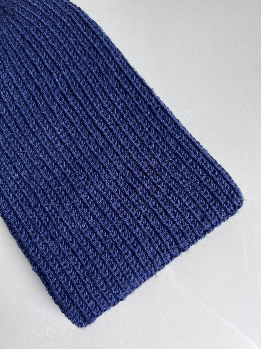 Czapka wełniana NANA 100% Baby Merino 13 Granatowy